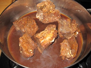 Reheated ribs