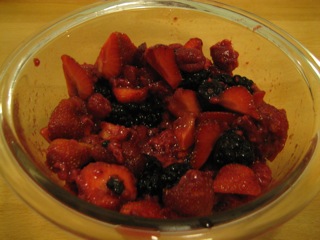 Macerating berries