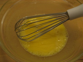 Whisked yolks