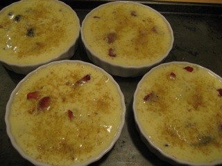 Topped berries