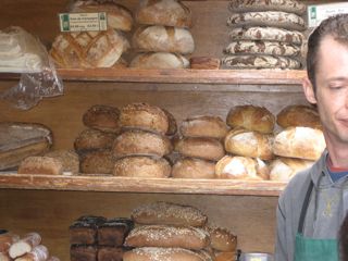 Fresh baked bread was everywhere, mostly from organic bakeries.