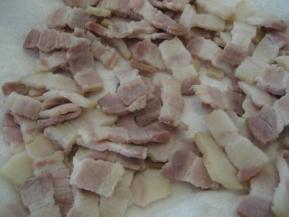 Blached lardons Blached lardons