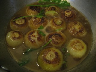 Simmering Onions Simmering Onions