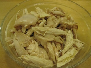 Shredded chicken Shredded chicken