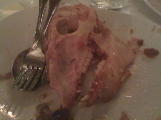 Roasted Pig's Head: After
