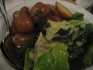 New potatoes & greens